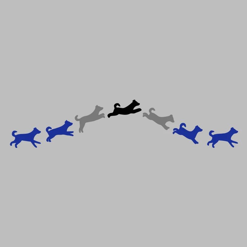 dog jumps
