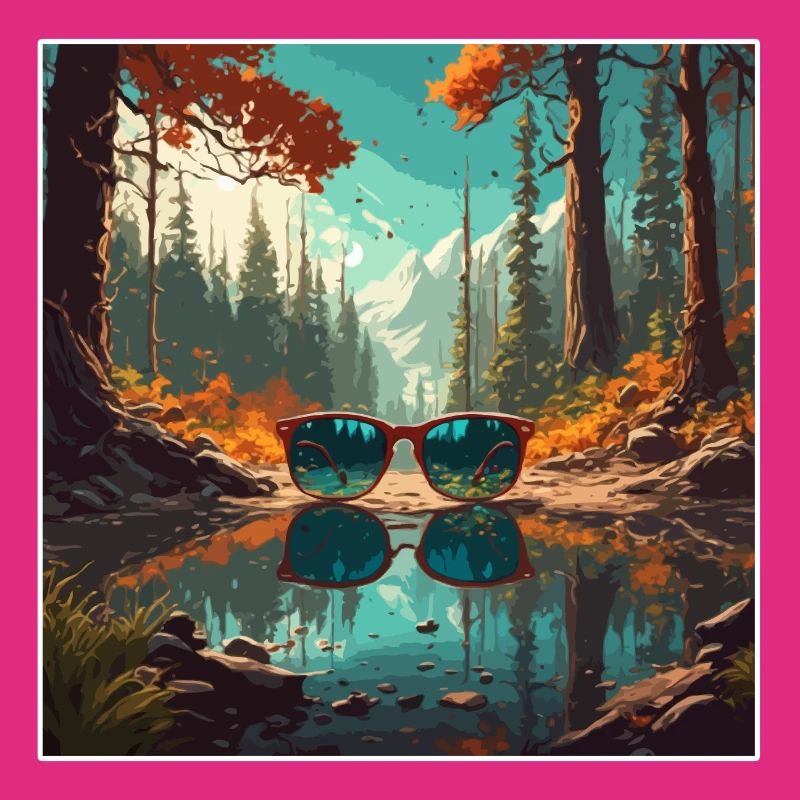 Sunglasses / Reflection / Forest / Reflection