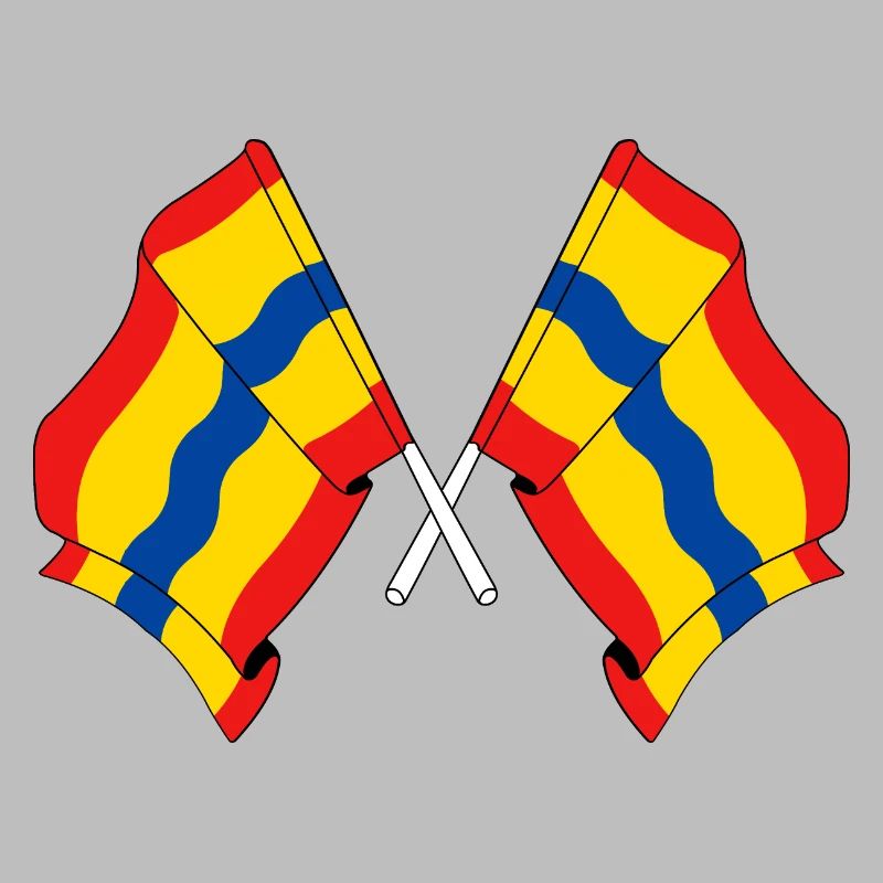 Deux drapeaux de la province d'Overijssel