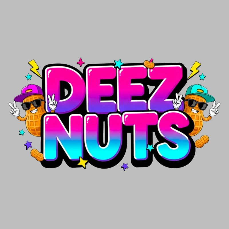 Deez Nuts - Graffiti drôle coloré
