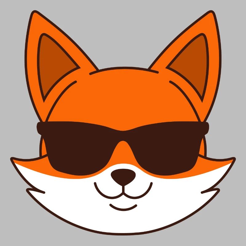 Fuchs mit Sonnenbrille