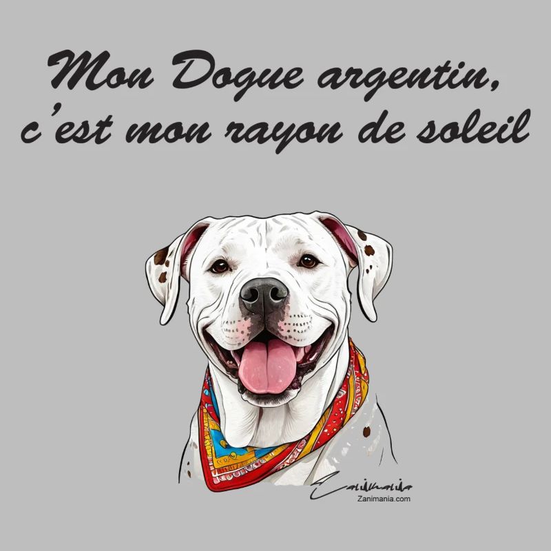 Dogue argentin rayon de soleil