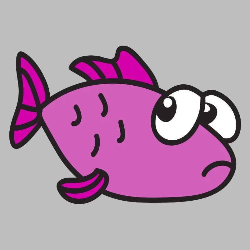 Funny cute cool fish