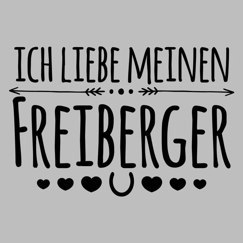 Ich liebe meinen Freiberger - Reiter Geschenk