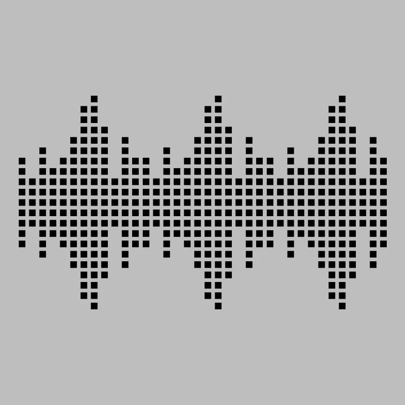 digital waveform frequency grid matrix music