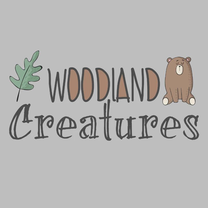 Forest dweller saying text nature home gift