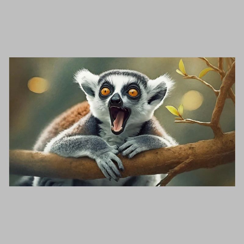 Cute animals chilling – ring-tailed lemur