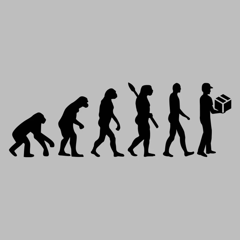 Evolution delivery man