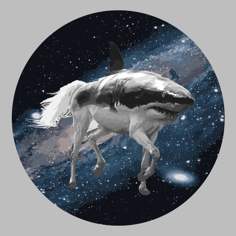 Cheval de requin dans l'espace