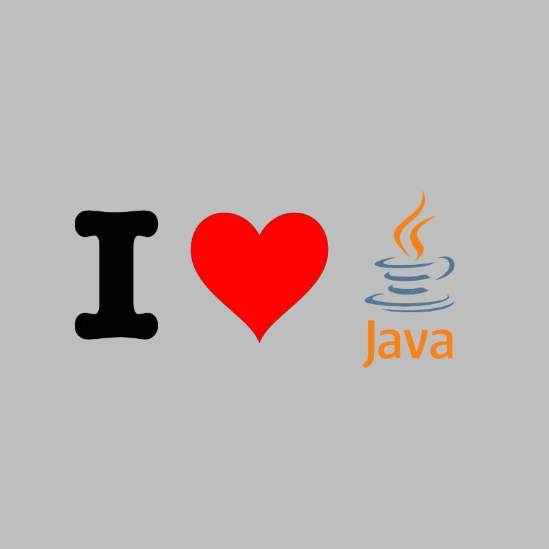 J'aime java | Thème du fan de programmeur | blanc