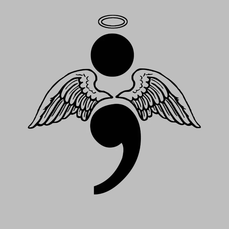 Semikolon Engel Depression Suicide Geschenk
