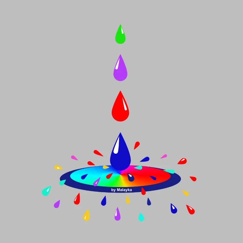 Couleur et gouttes dans une relation cool