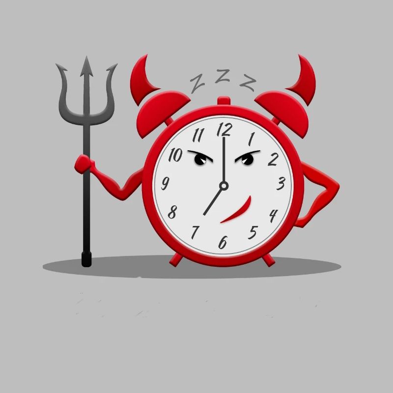 Devil alarm clock