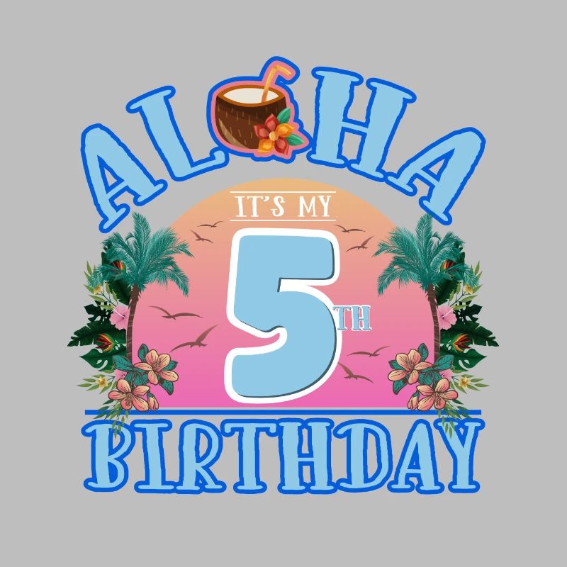 Aloha c’est ma boisson à la noix de pour mon 5e anniversaire et