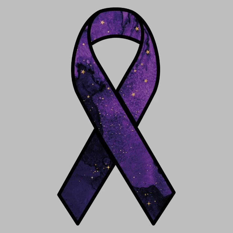 Fibromyalgie Schleife - Support Krankheit Schmerz