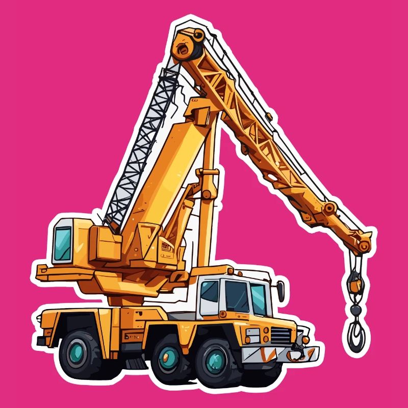 Crane / construction site / winch / crane system