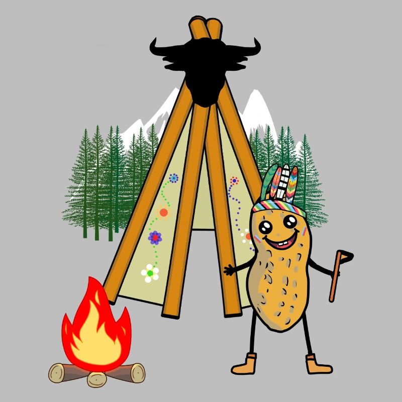 Teepee Peanut Wild West Campfire Warrior Nut
