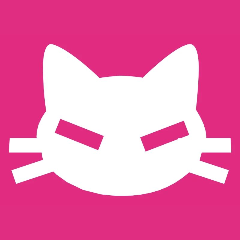 Cat with angular slit eyes