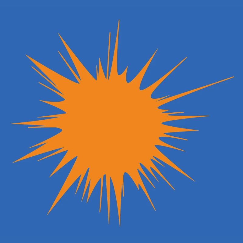 | flash | d’explosion | orange soleil Vectorgraphique