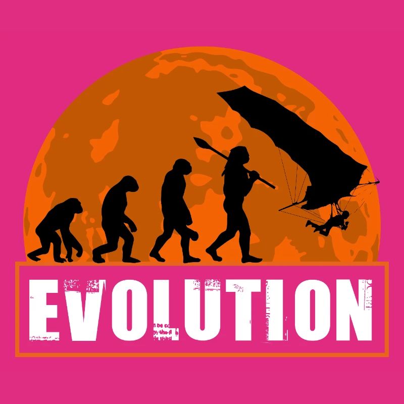 Evolution of Hang Glider Pilot Sunset Design