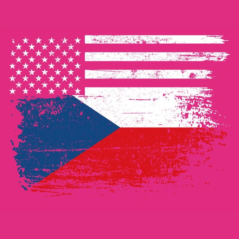 Drapeau Fusion US Tchèque