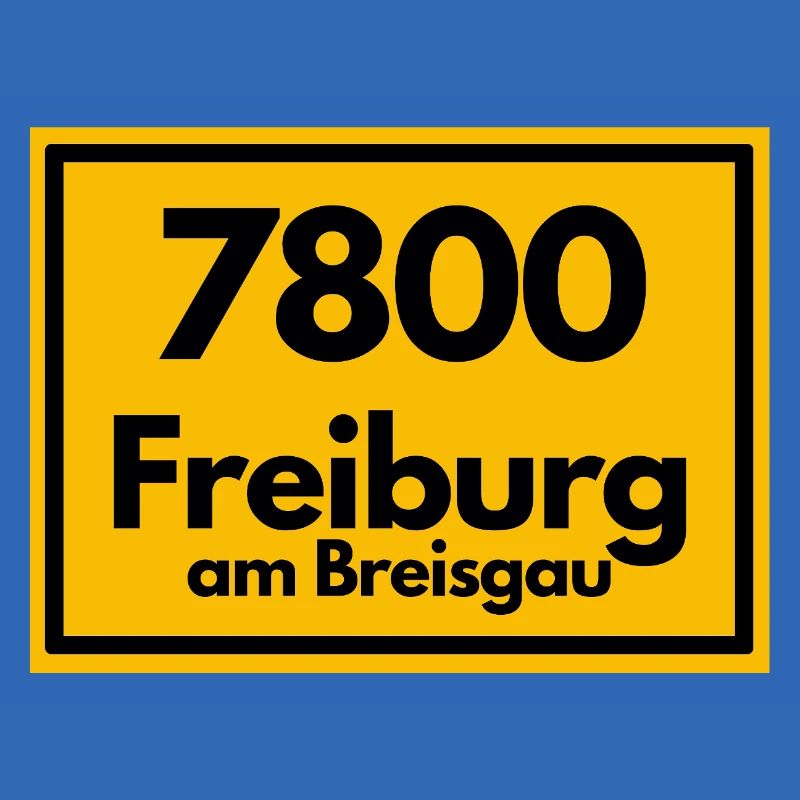 OLD POSTCODE POSTCODE RETRO 7800 FREIBURG BREISGAU