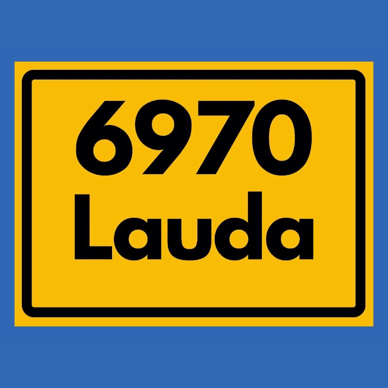 ANCIEN CODE POSTAL RETRO 6970 LAUDA HEIMATSTOLZ