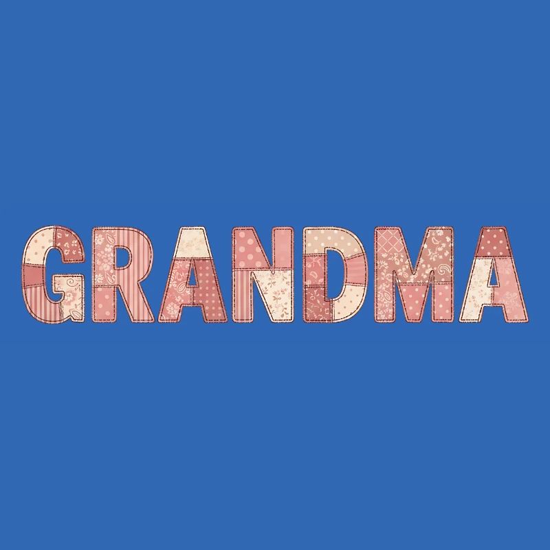 Grandma Patchwork Blumen Muster Geschenk