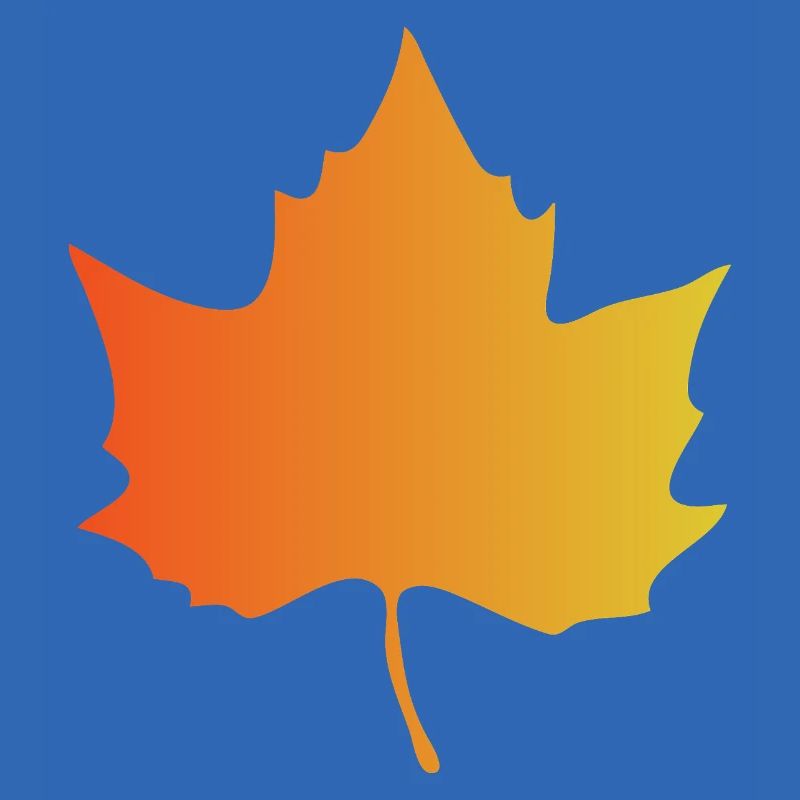 Autumn Gradient Maple Leaf