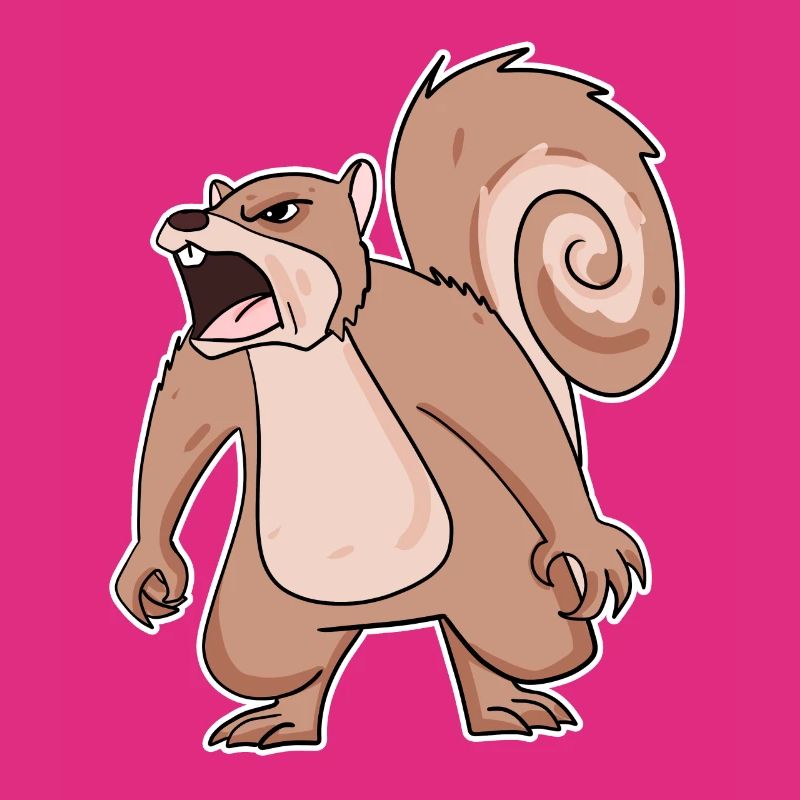 wütendes Eichhörnchen