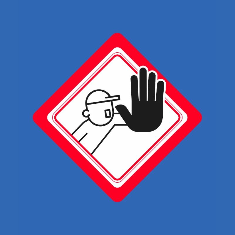 Unauthorized access prohibited Prohibition signs