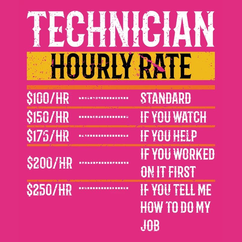 Technicien Taux horaire Technicien de maintenance Tech