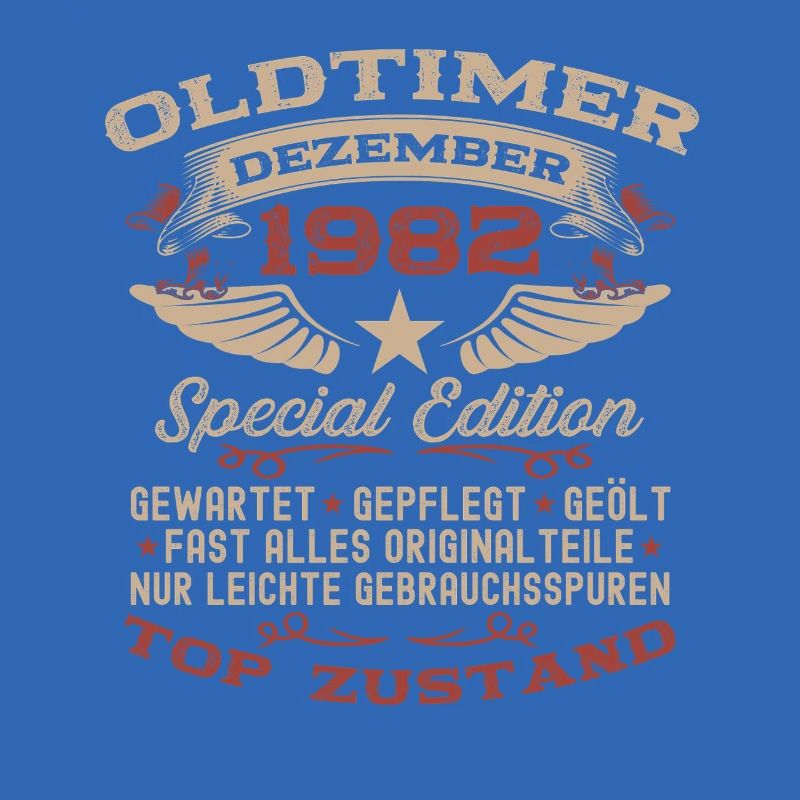 43. Geburtstag Geschenk Oldtimer Dezember 1982