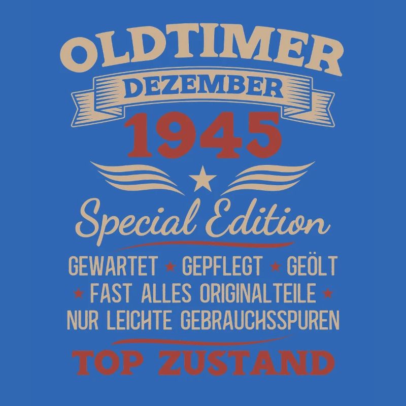 80. Geburtstag Geschenk Oldtimer Dezember 1945