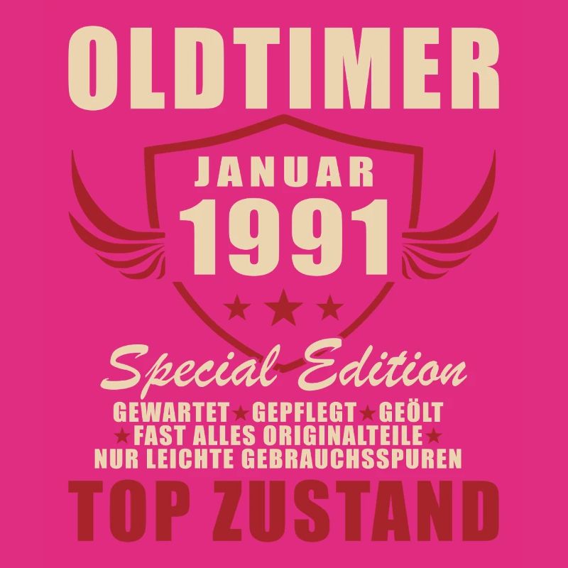 35. Geburtstag Geschenk Oldtimer Januar 1991