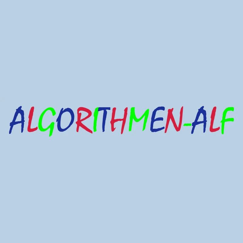 Algorithmen Alf – Bunte Typografie