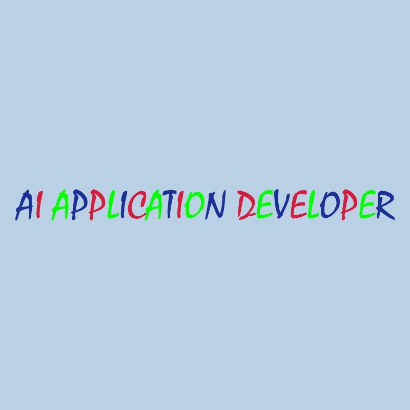 AI Application Developer – Colorful Typography