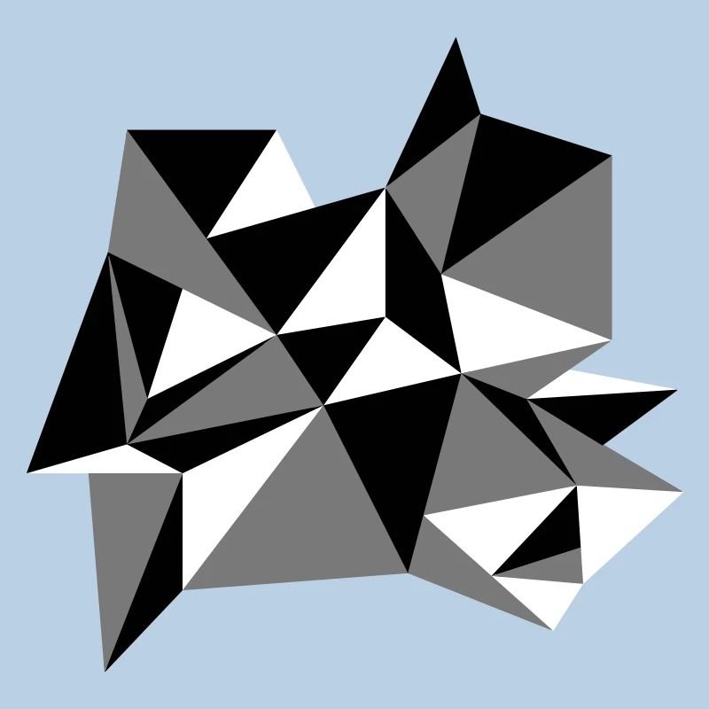 forme modèle triangles conception origami cool papier 3c