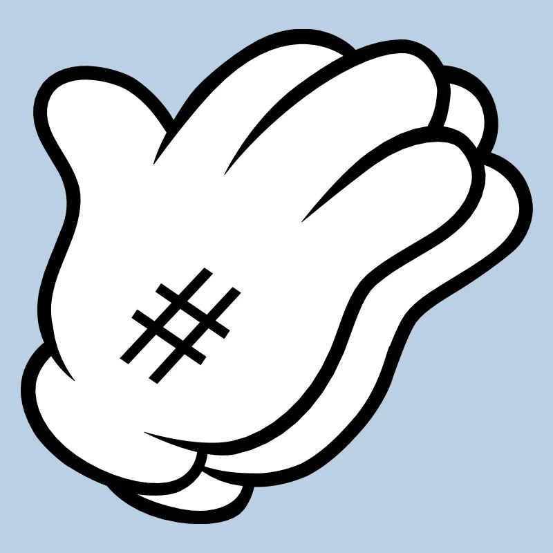 Comic Hand Pray