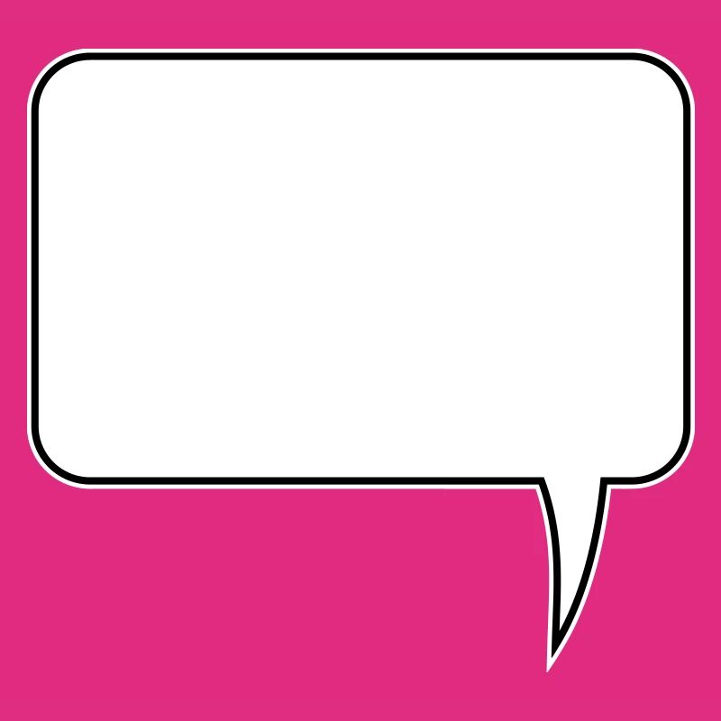 Speech bubble rectangle design