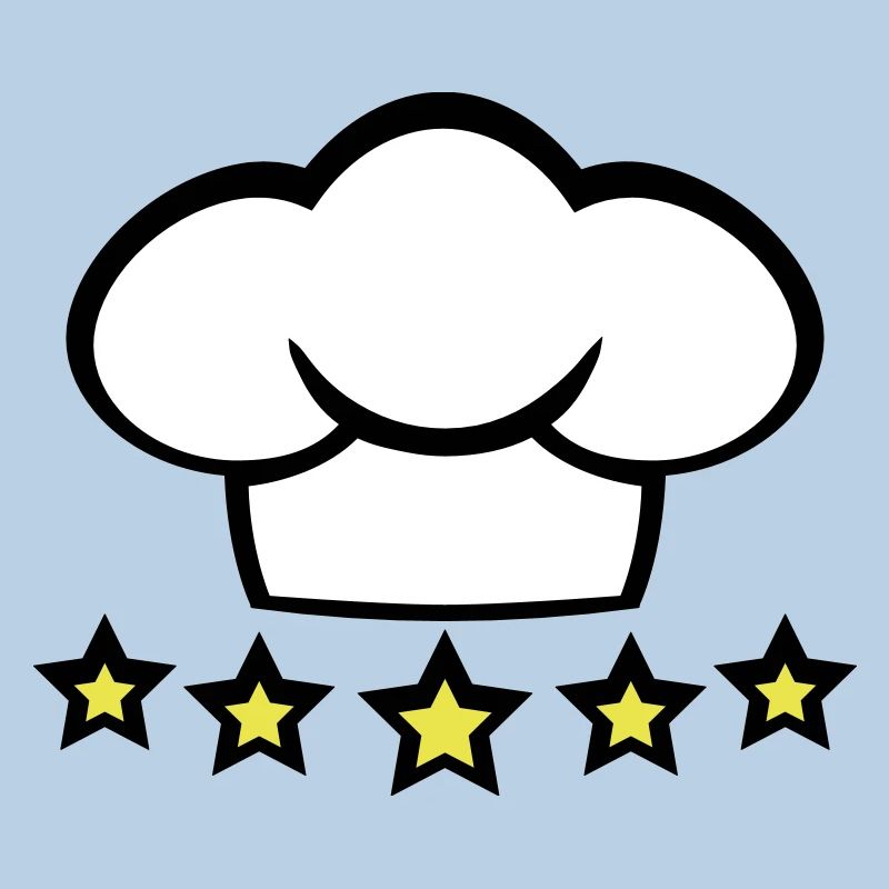 Chef Kitchen Chef's Hat 5 Star Master Cool