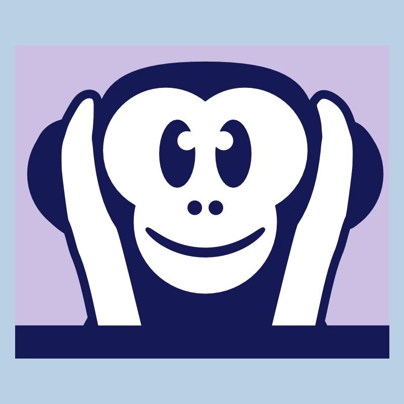 3 Wise Monkeys Hear Nothing Deaf Holds Ears To Monkey
