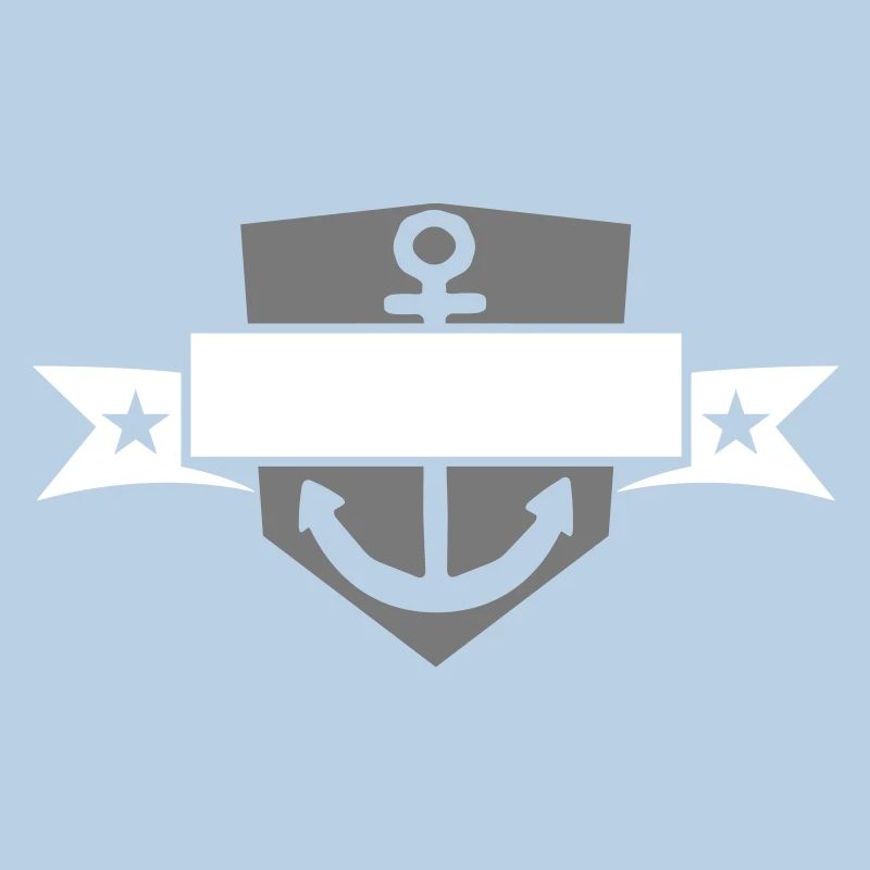 banner schild wappen text name geankert anker werf