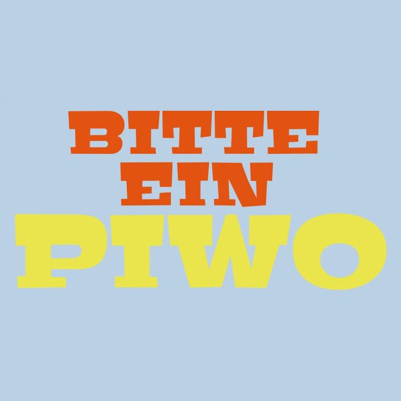 Bitte ein Piwo Polnisch Deutsch Spruch Geschenk