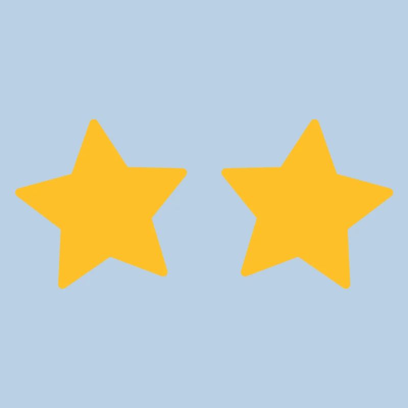 Two stars - Customizable