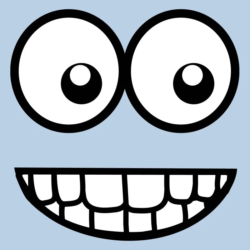 Visage comique drôle (Crazy & Cool) - Smiley