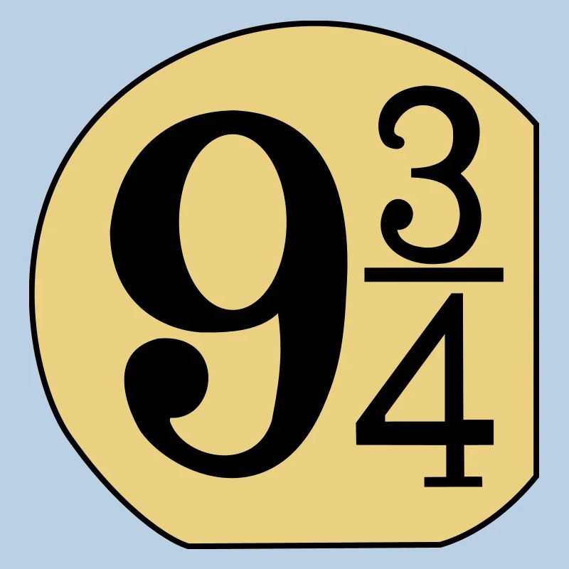 Schild 9 3/4