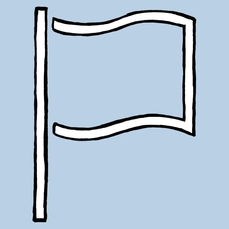 Miscellaneous - Flag empty - bw