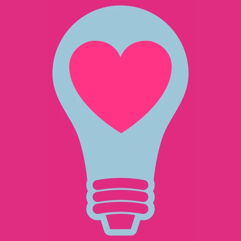Light Bulb With Heart