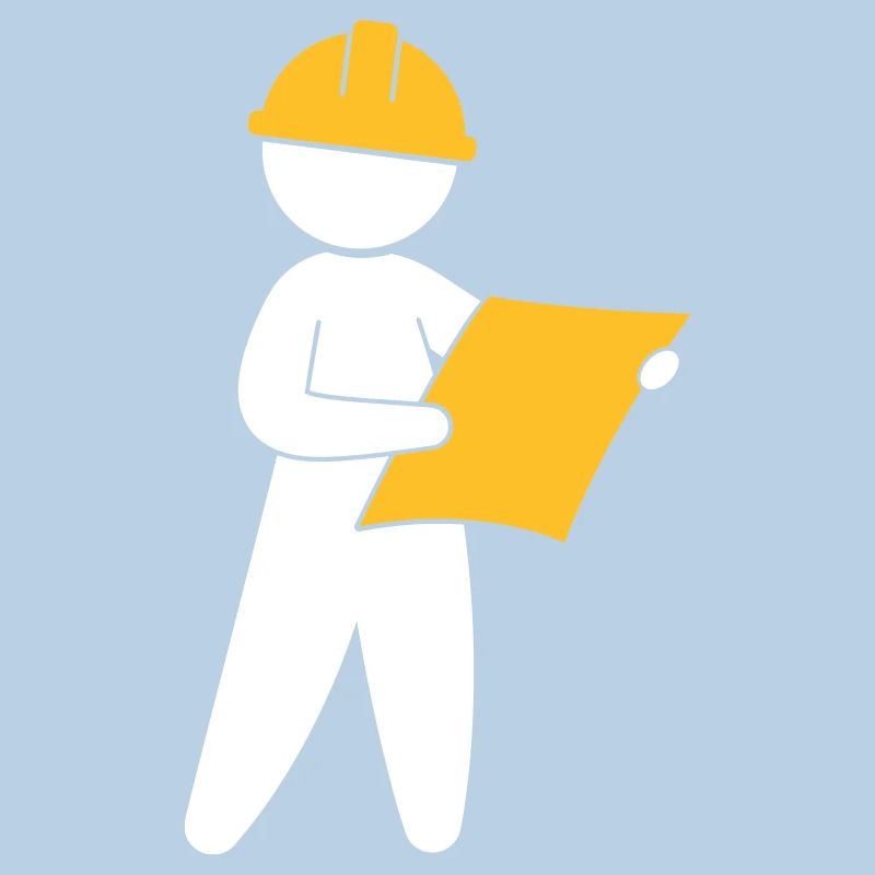 An Engineer At A Construction Site